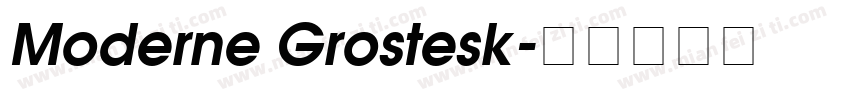 Moderne Grostesk字体转换